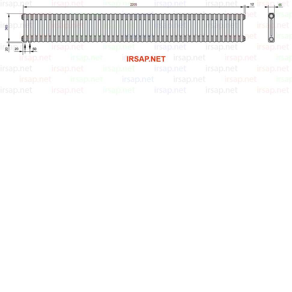 Радиатор IRSAP Tesi 20365/49 T18 CL 01